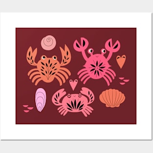 Crab Beach Posters and Art